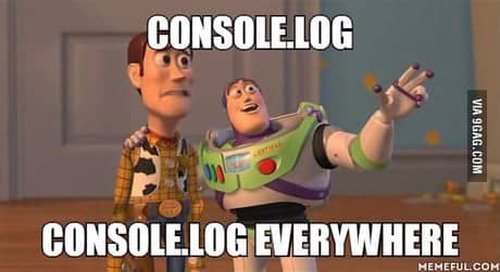 Console.log everywhere