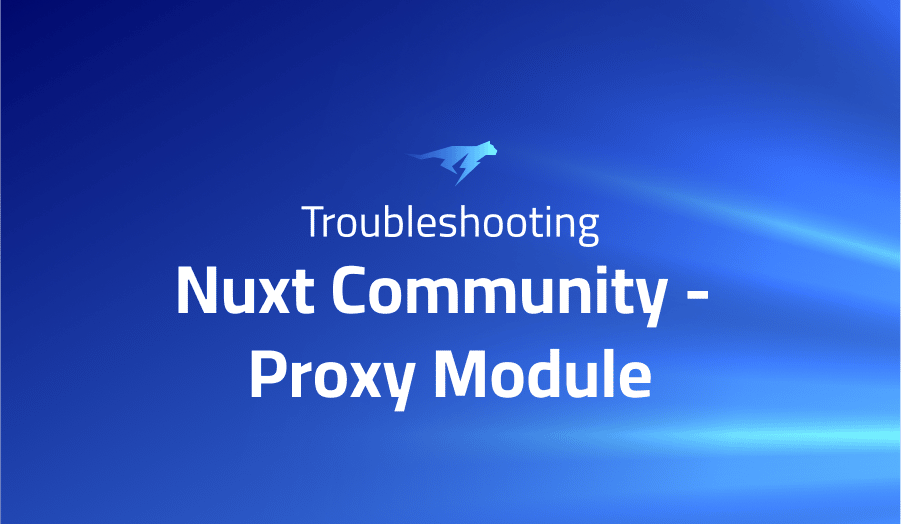 This is a glossary of all the common issues in Nuxt Community - Proxy Module