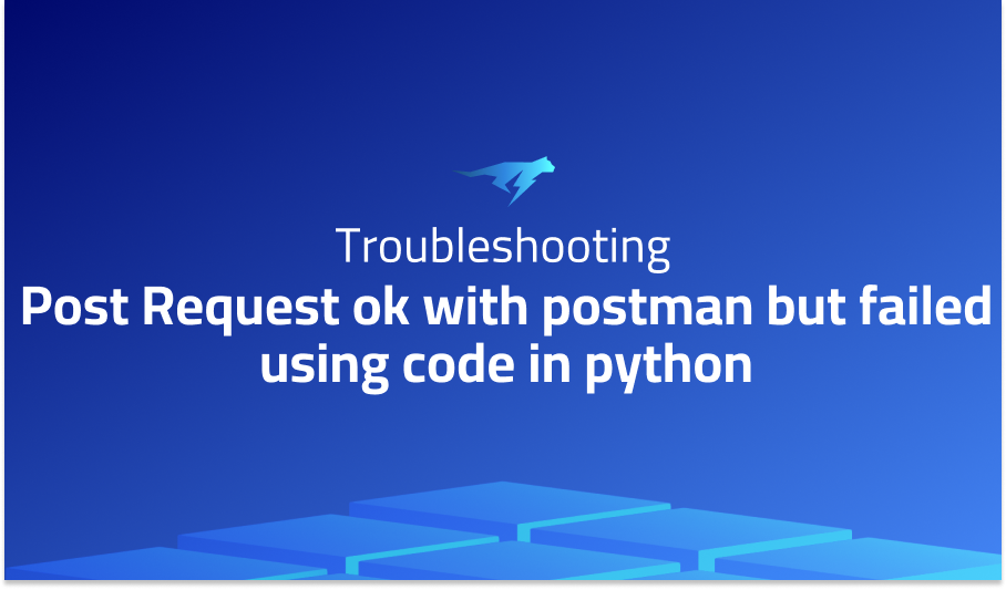Post request OK with Postman but failed in Python code