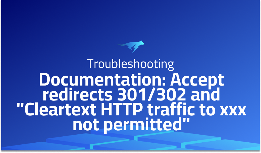 Documentation: Accept redirects 301/302 and 