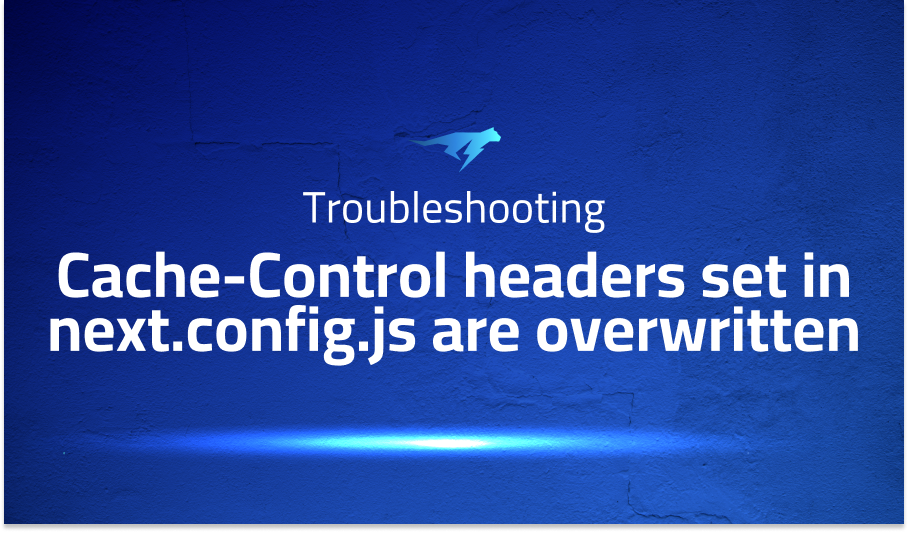 Cache-Control headers set in next.config.js are overwritten