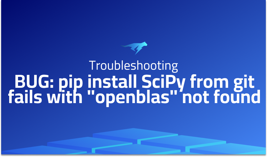 pip install SciPy from git fails with 