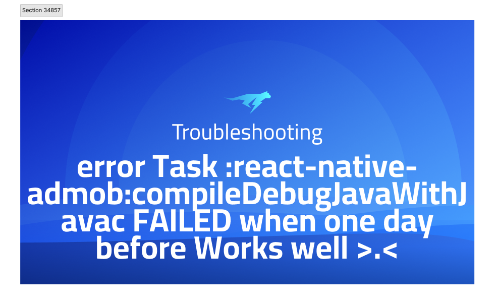 error Task :react-native-admob:compileDebugJavaWithJavac FAILED