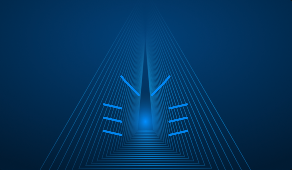 Abstract blue tunnel illustration representing runtime code paths and live debugging