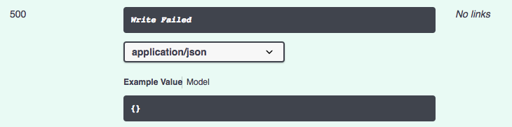 Example of empty object in the returned example 1