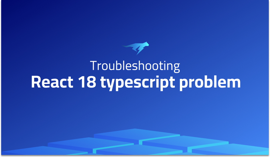 React 18 typescript problem