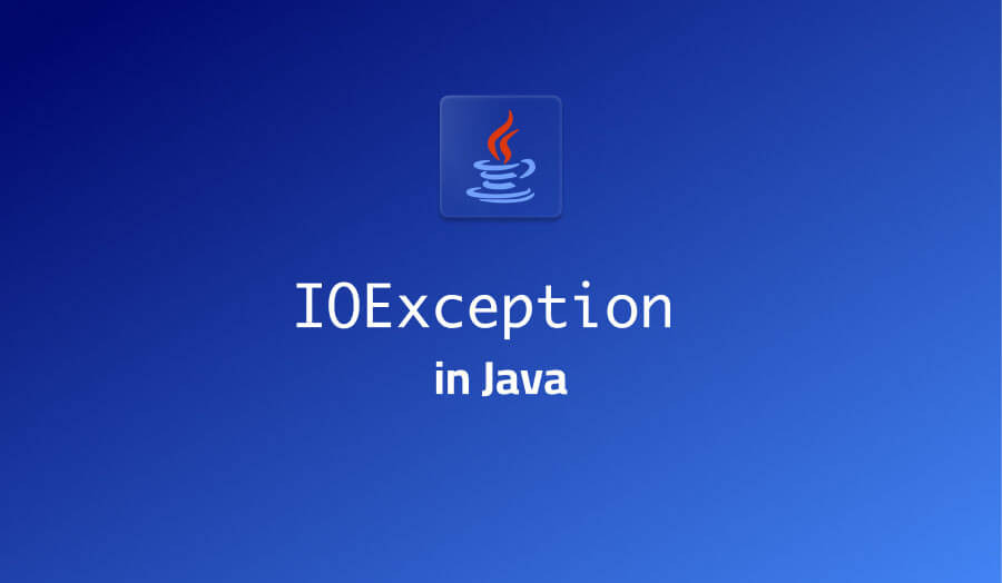 IOException in Java