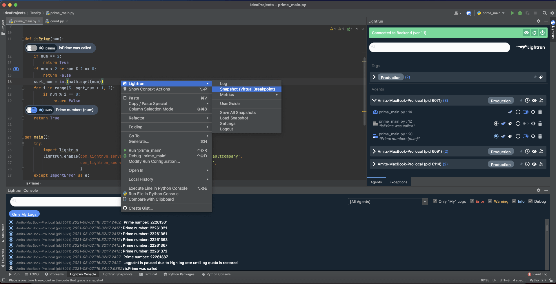 Lightrun for Python is Now Generally Available