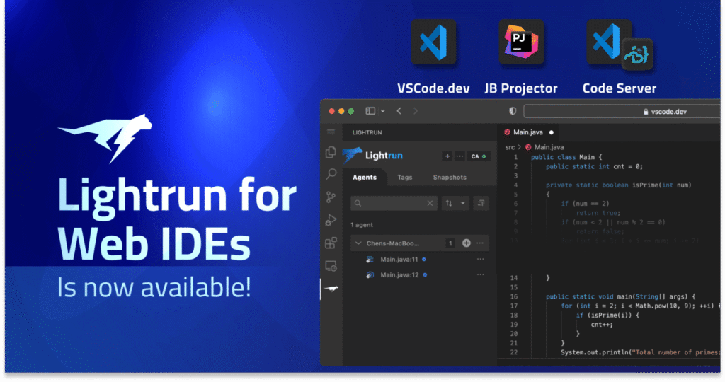 Lightrun Is Now Available For Web IDEs