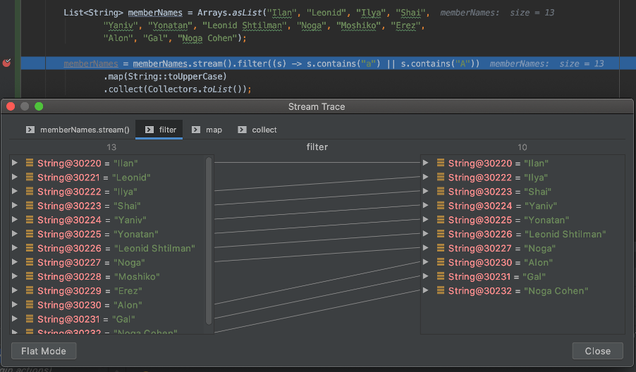Stream debugger in IntelliJ IDEA (2)