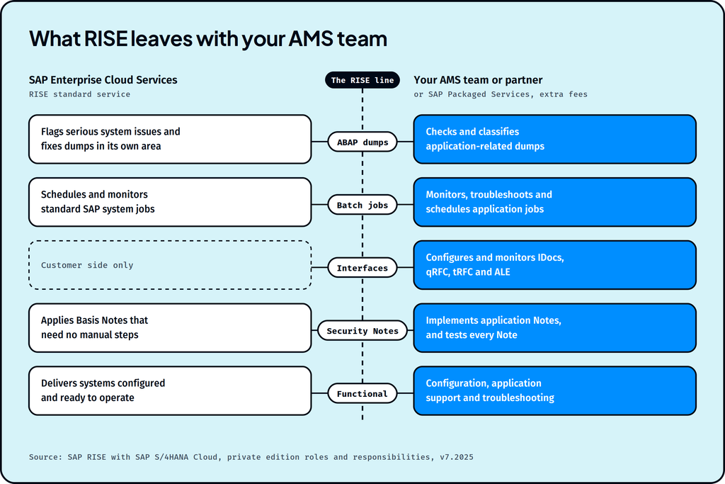SAP AMS Through 2030: What It Covers and Where AI Fits