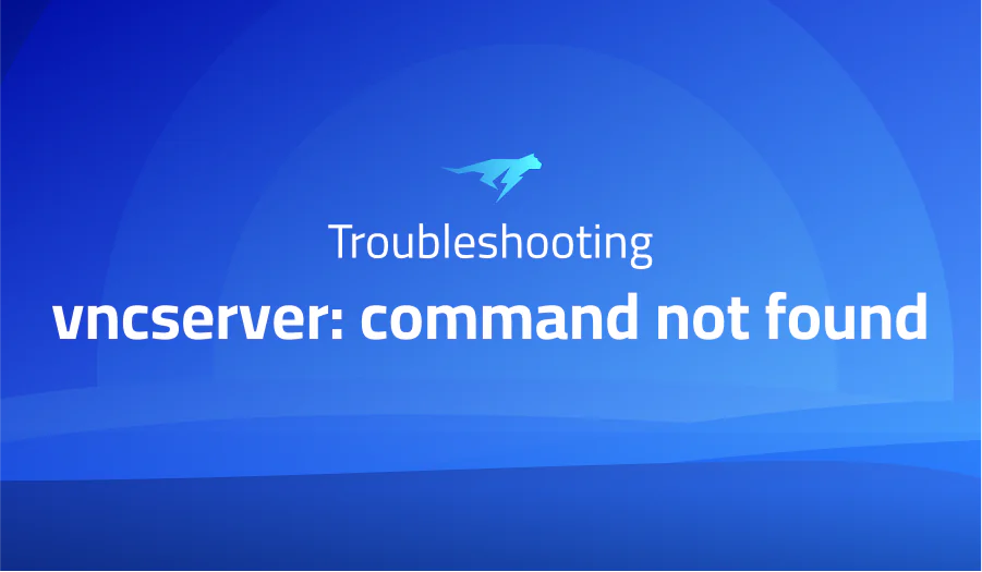 vncserver: command not found