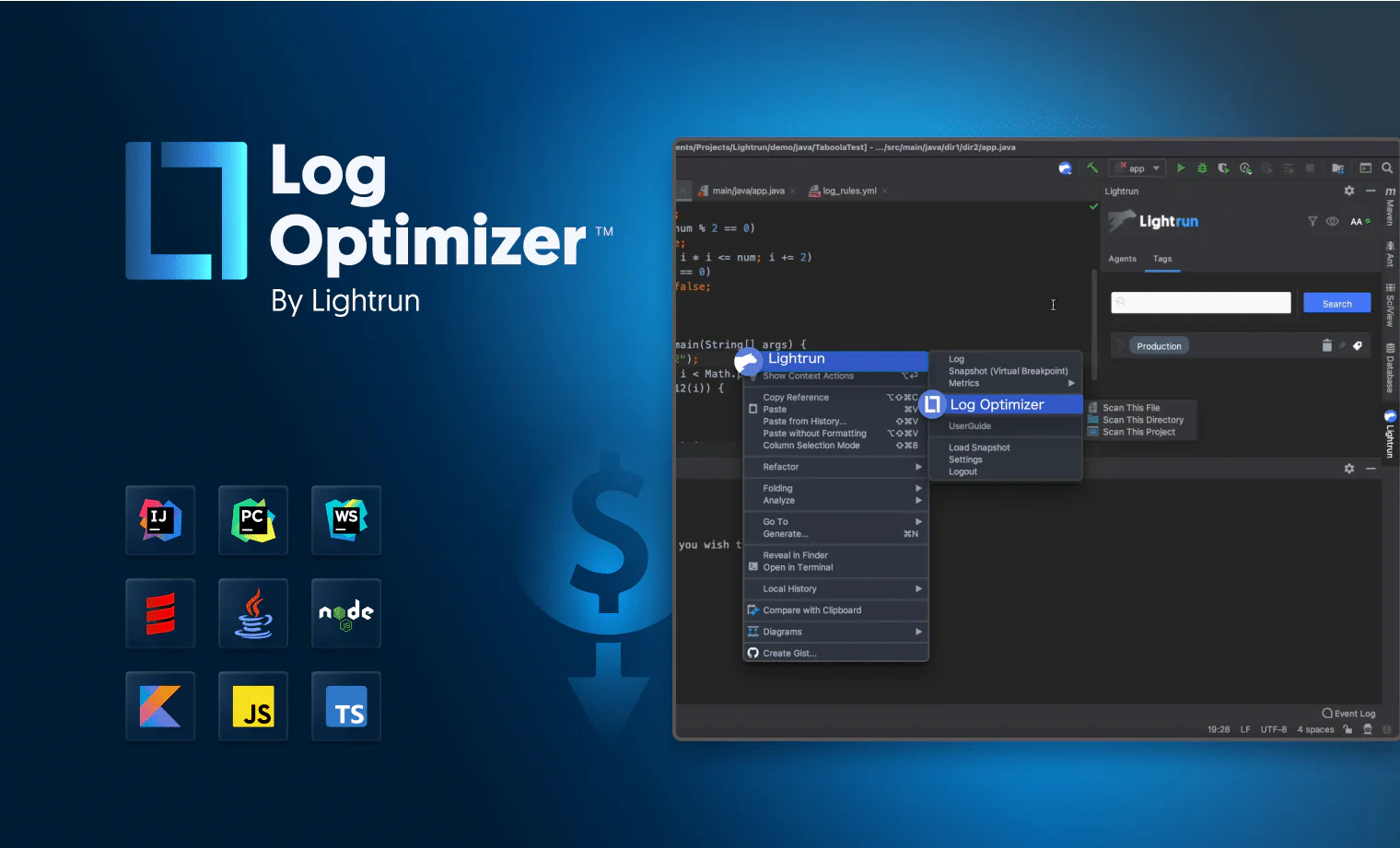 Reduce 60% of your Logging Volume, and Save 40% of your Logging Costs with Lightrun Log Optimizer
