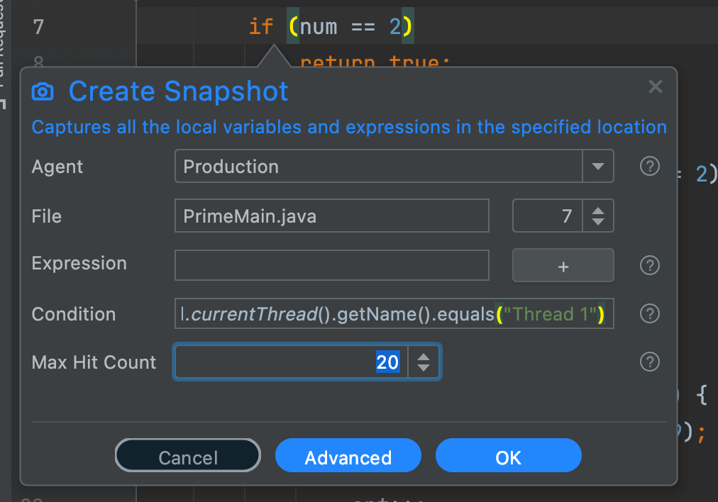 Create Snapshot