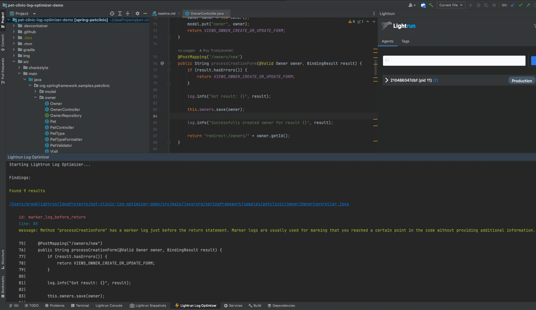 More log optimization opportunities discovered