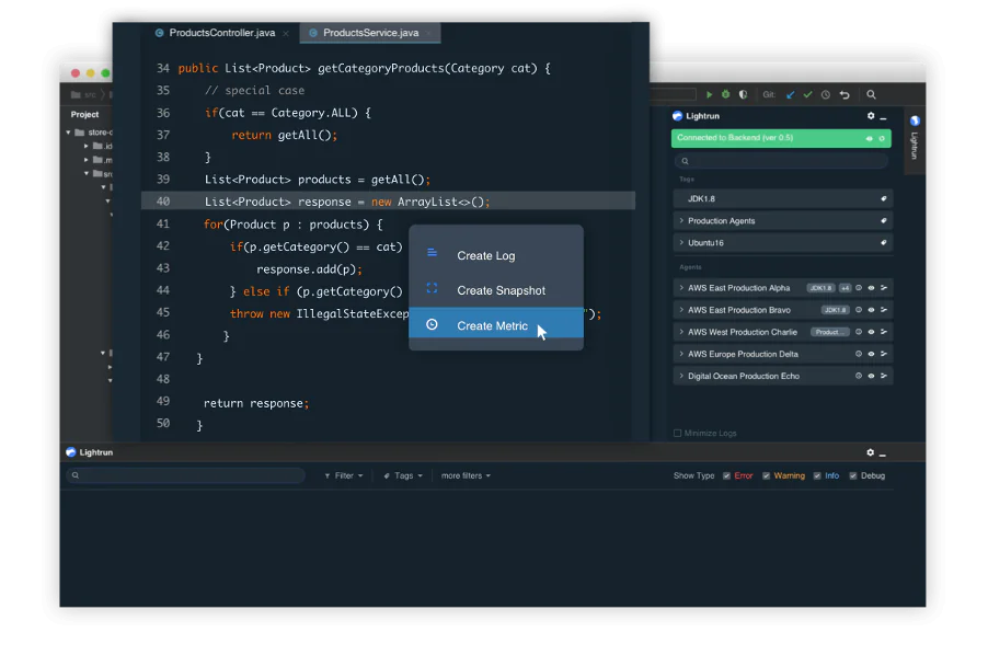 Lightrun plugin for IntelliJ IDEA