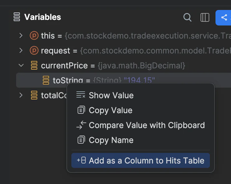 Side-by-Side Variable Comparison for Snapshot Debugging