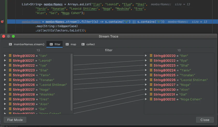 Stream debugger in IntelliJ IDEA (2)